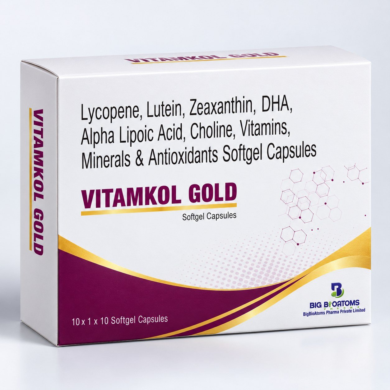 VITAMKOL GOLD carton mockup